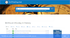 Desktop Screenshot of onthisday.net