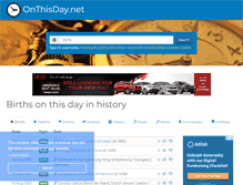 Tablet Screenshot of onthisday.net