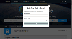Desktop Screenshot of onthisday.com